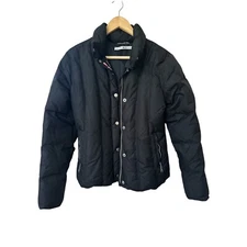 Tommy Hilfiger Black Down-Filled Puffer Jacket Size Medium