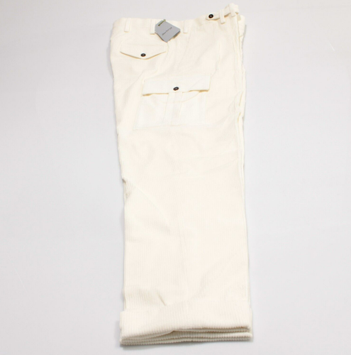 Sartorio Kiton NWT Chinos / Casual Pants Size 50 (34 US) In Ivory Cotton Blend - Picture 6 of 15