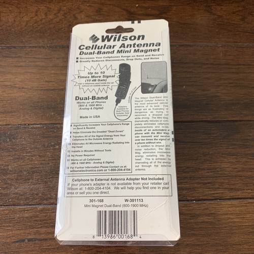 NEW - WILSON CELLULAR ANTENNA DUAL BAND MINI MAGNET - Picture 2 of 2