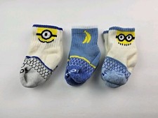 Bombas Toddler Minions Socks Lot Of 3 Pairs Size T