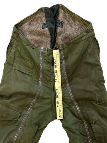 Pantalone US Army Air Force Intermedio Tipo A-11 Autentico Taglia 33” LEGGI - Foto 6 di 10