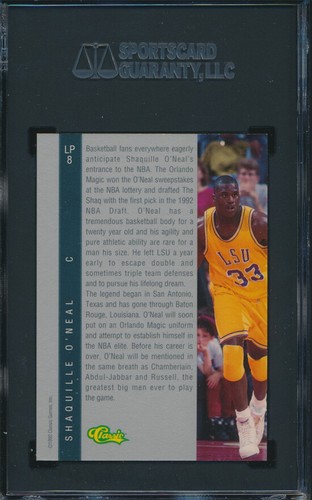 Baloncesto clásico 4 deportivo 1992 #8 Shaquille O'Neal impresión limitada SGC 9 p03457 - Imagen 2 de 2