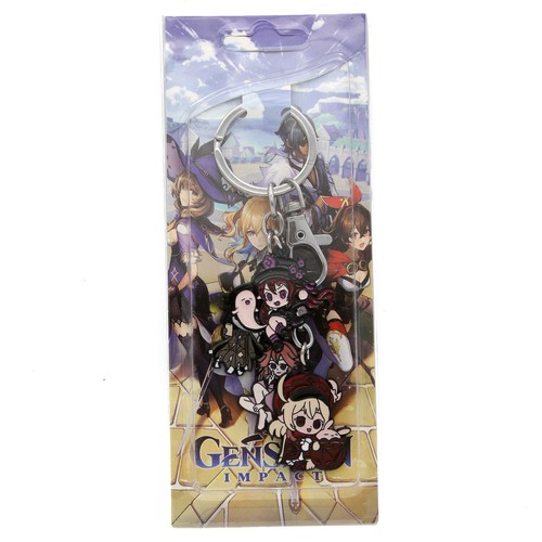 KLEE YAE-MIKO ZHONG-LI HU-TAO Genshin Impact 1 in. 4 Pcs. Key Chain Set - Picture 3 of 3
