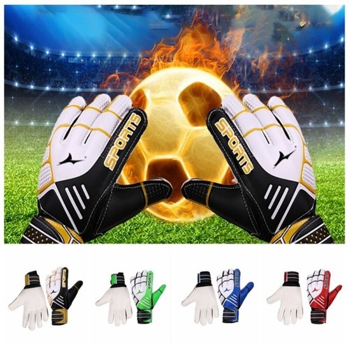 Goalkeeper Gloves Football Soccer Goalie Gloves Latex Finger Guard Kids Adult AU - Picture 5 of 17