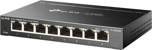 TP-Link TL-SG608E 8-Port Gigabit Switch Plug-and-Play Metallgehäuse QoS VLAN ene - Bild 2 von 5