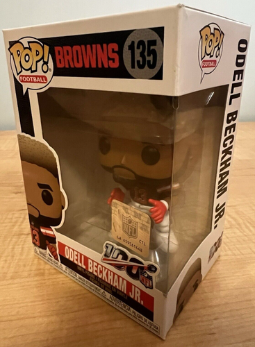 2019 Funko Pop! NFL 100 Odell Beckham Jr. #135 LSU/Giants/Cleveland Browns - Picture 4 of 8