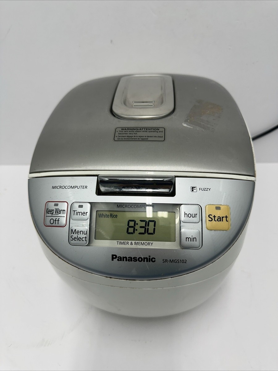 USED Panasonic SR-MGS102 5 Cup Rice Food Poridge Steamer Slow Cooker USED Panasonic SR-MGS102 5 Cup Rice Food Poridge Steamer Slow Cooker