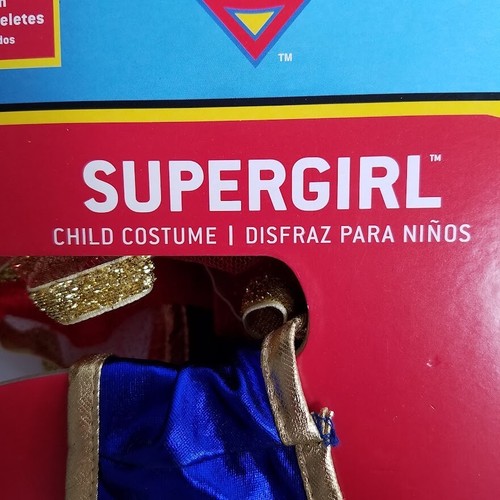 Supergirl Halloween Costume Child Size 7/8M Complete Set DC Comics Rubies New - Afbeelding 7 van 9
