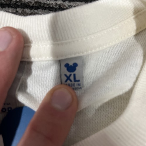 Camicia Disney vintage uomo XL Topolino punto singolo manica corta cibo spazzatura - Foto 4 di 13