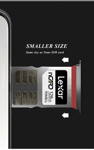 Lexar NM Memory Card 64GB 128GB 256GB High Speed 90MBs NCard For Phone Nano Card - Picture 8 of 26