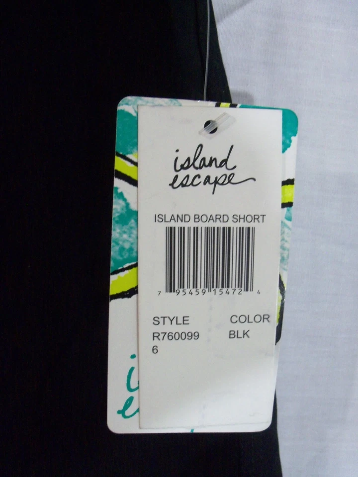 Island Escape Womens Shorts Size 6  Island Board Shorts Tie Front New - Image 3 of 4
