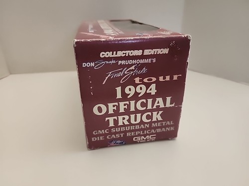 NHRA THE SNAKE DON PRUDHOMME FINAL STRIKE TOUR 1994 OFFICIAL GMC SUBURBAN BANK - Picture 5 of 7
