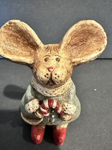 Christmas Mouse Candy Cane Mice Figurine - Picture 2 of 6