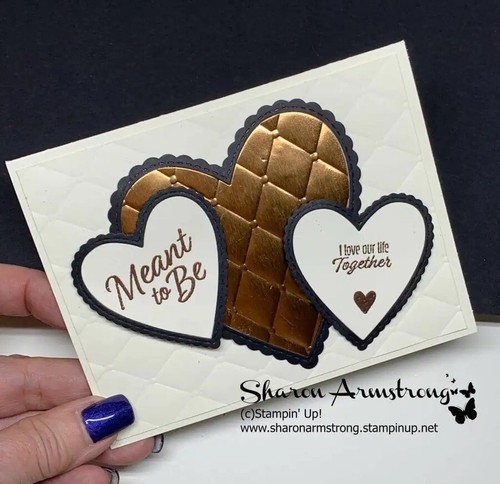 Stampin' Up! Troqueles MEANT TO BE BE BE MINE STITCHED đź’• Precioso conjunto #247 - Imagen 21 de 22