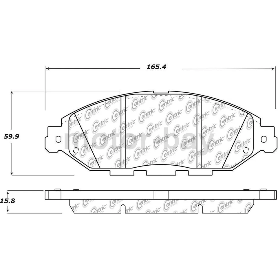 Pastillas de freno delanteras y traseras para Nissan Murano 2020 2019 2018 2017 2016 2015 Foto 2 de 4