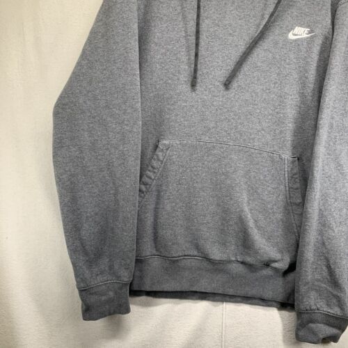 Sudadera con capucha Nike Swoosh gris bordada para hombre talla XL - Imagen 7 de 16