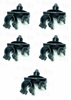 5 Twin/Double Brake Pipe Clips For Defender / Discovery / Range Rover