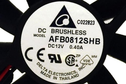 Delta AFB0812SHB 80x80x15mm 2 Wires Very High Speed Cooling Fan - Picture 4 of 4