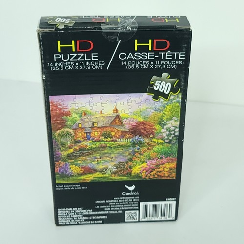 Cottage Cottagecore 500 Piece HD Jigsaw Puzzle by Cardinal New Sealed #68877 - Picture 5 of 5