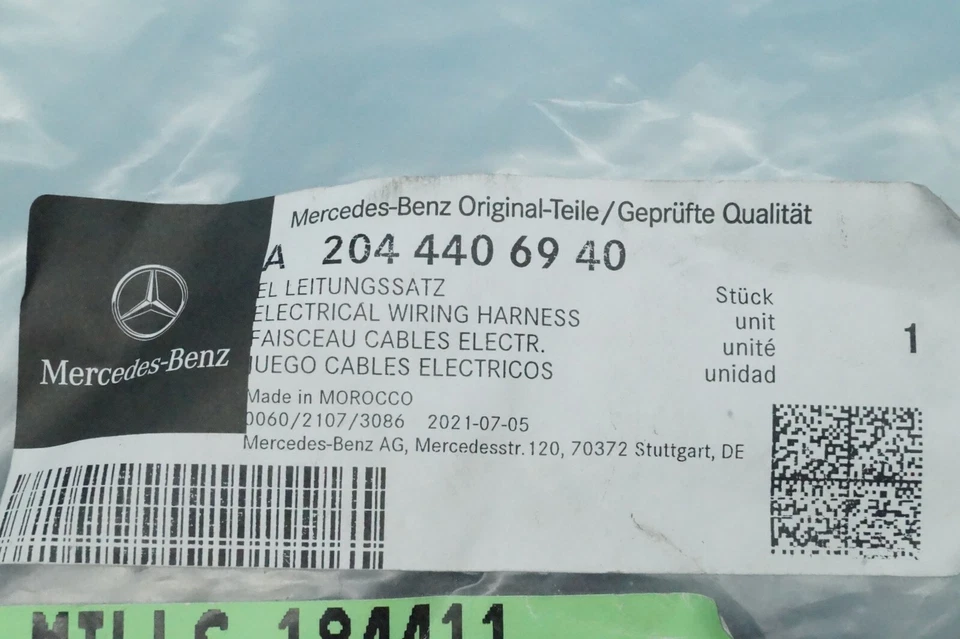 ✅ 13-15 MERCEDES GLK-CLASS X204 SENSOR DE ESTACIONAMENTO PARA-CHOQUE TRASEIRO CHICOTE DE FIOS FABRICANTE DE EQUIPAMENTO ORIGINAL - Imagem 3 de 4