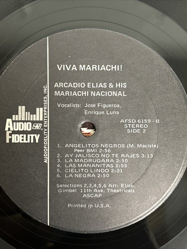 Lot Of 2 Mariachi Vinyl Records Viva Mariachi & Mariachi Nuevo Tecalitlan - Imagen 9 de 18