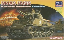 Dragon 1/72 (20mm) M4A3 Sherman HVSS POA-CWS-H5 Flamethrower Tank - Korean War