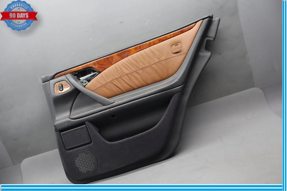 96-03 Mercede E430 E320 W210 Panel de puerta interior lateral derecho negro OEM Foto 3 de 4