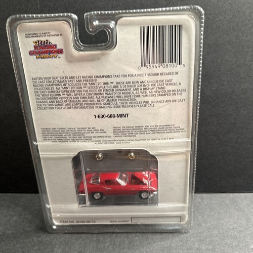 Racing Champions Mint Issue #36 1963 Chevy Corvette Red Diecast Emblem NEW - Picture 9 of 10