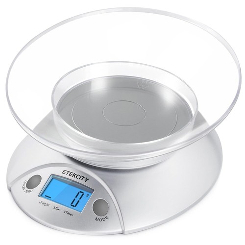 Compact Kitchen Scale with Removable Bowl - Measure Food Accurately up to 11lb - Picture 3 of 9