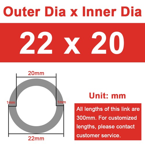 Aluminium Round Tube Pipe Hollow Tubing OD 3/4/5/6/7/8/9/10mm to 70mm 300mm Long - Picture 77 of 260