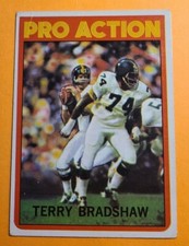 1972 Topps #120 Terry Bradshaw Pro Action (good to fair)
