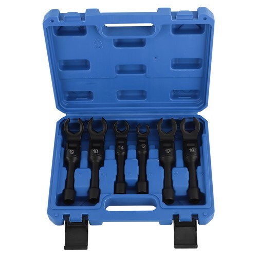 Llave de vaso de línea de combustible para inyector de cabeza flexible larga de 3/8" tuerca acampanada de pie de gallo - Imagen 11 de 12