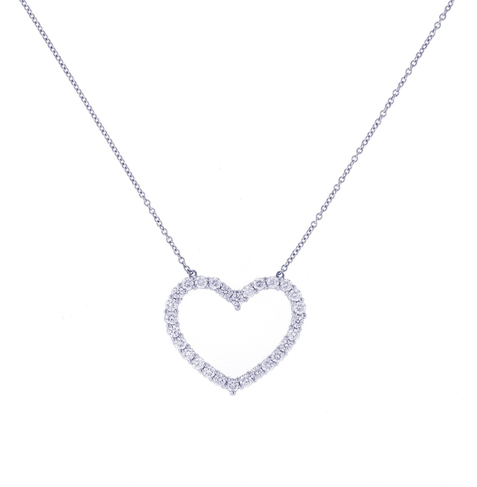 diamond heart necklace tiffany