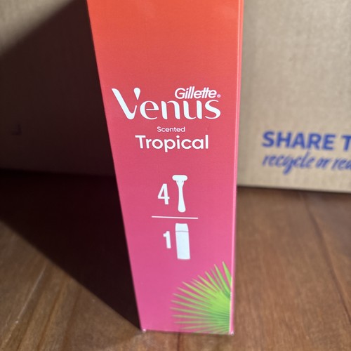 Gillette Venus Tropical Vorteilspack Geschenkset 4 Duftgriff Rasierer + Rasiergel - Bild 3 von 6