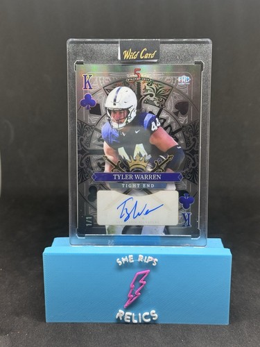 Tyler Warren 2024 Wild Card 5 Karten Draw Stacked Deck Auto 1/1
