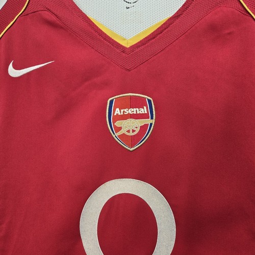 Auténtica camiseta de fútbol local O2 Arsenal 2004/05 Nike talla L Highbury 330 - Imagen 18 de 20