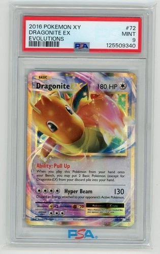 Pokemon TCG - Dragonite EX 72/108 - Evolutions - PSA 9