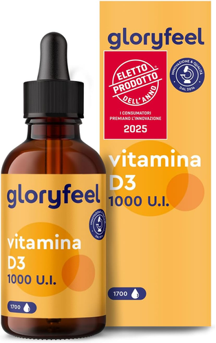 Vitamina D3 1000 UI per Goccia, 50Ml (1700 Gocce), Eletto PRODOTTO DELL'ANNO 202 - Foto 12 di 12