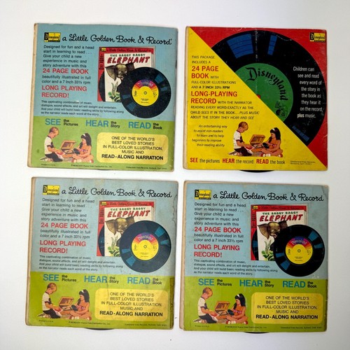 Vintage Disneyland Little Golden Read Along Book and Record 33 1/3 RPM; x4 - Bild 2 von 12