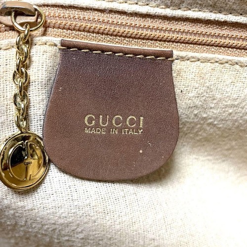 Gucci Bamboo 2Way Leather Handbag Crossbody Brown - Picture 12 of 13