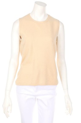 REPEAT cashmere Kaschmir-Top L beige