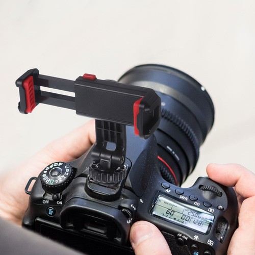 Mobile Phone Holder Tripod Adapter for Cell Rotation Clamp Hot Shoe Camera Clip - 第 7/12 張圖片