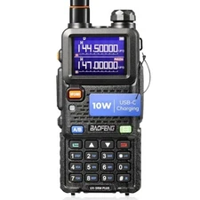 Baofeng UV-5RM Plus 10W Multi-Band UHF VHF NOAA FM Ham Radio Walkie Talkie