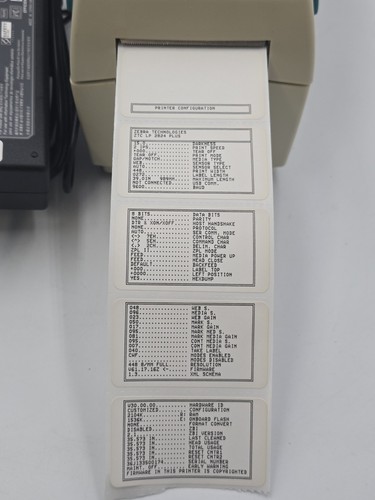 Zebra LP2824 Plus Compact Thermal Barcode Label Printer USB/Serial Power Supply - Picture 2 of 9