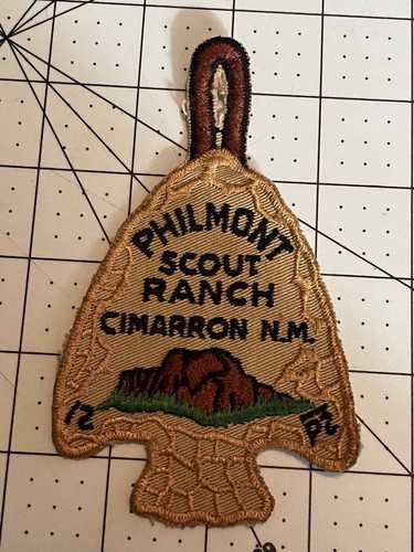 PHILMONT SCOUT RANCH CIMARRÓN NUEVO MÉXICO PUNTA DE FLECHA PARCHE BOY SCOUT (RO) #4
