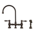 Whitehaus WHKBTLV3-9101-NT Vintage III Plus 1.5 GPM Widespread - Bronze