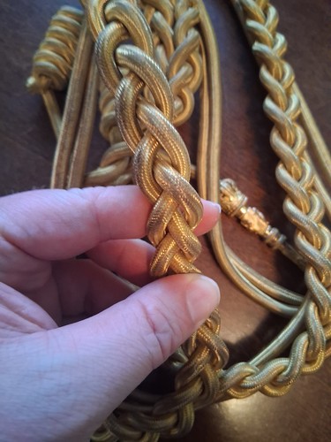 GENUINE H&H US MARINE CORPS DRESS AIGUILLETTE USMC PRE WW2 Post Ww1 Wwii Wwi HH - Picture 4 of 15