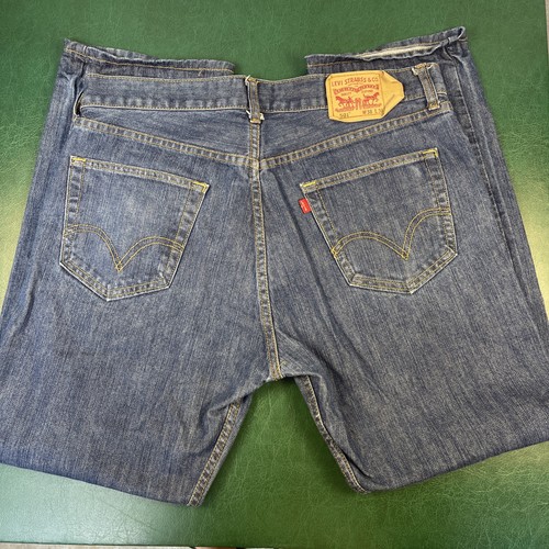 Vintage Levis 501 Jeans 38x30 Blue Button Fly Made in USA Y2K - Picture 3 of 8