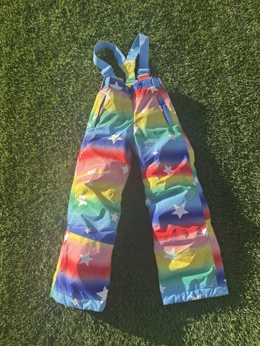 Mini Boden Rainbow Star Snow Pant Size 6-7 Years