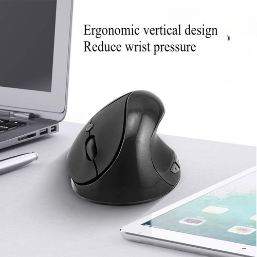 Wireless Left Hand Mouse Game Ergonomic Vertical 2.4G Cordless USB Laptop PC AU - Foto 4 di 19